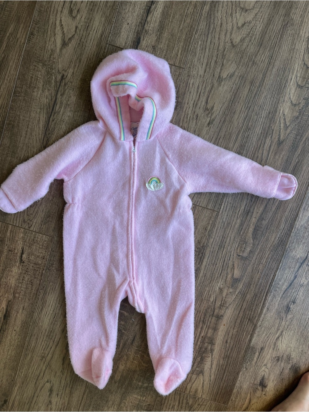 Vintage Carter’s Fleece Snowsuit Rainbow